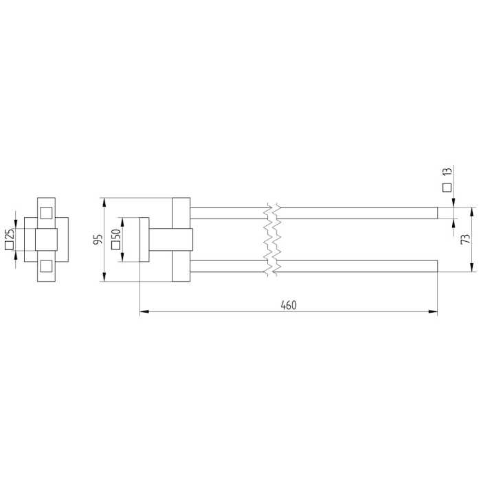 Avenarius Serie 420 Handtuchhalter 46 cm