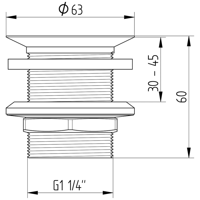 Avenarius Siebventil ohne Überlauf