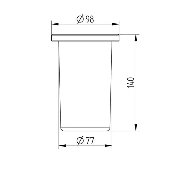 Avenarius Ersatzglas für Bürstengarnitur zu 3902200