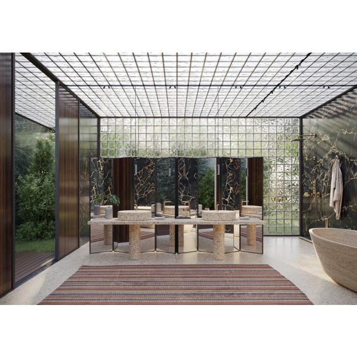 AXOR Citterio C Unterputz Thermostatmodul 380/120 mit Rosetten, für 3 Funktionen - Cubic cut