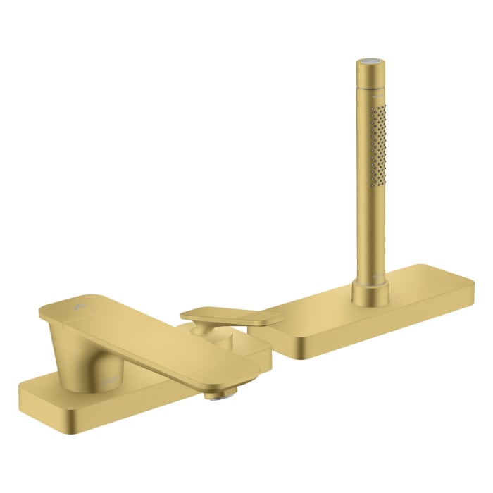 AXOR Citterio C 3-Loch Einhebel-Wannenrandarmatur mit Schlauchbox (sBox) - Cubic cut