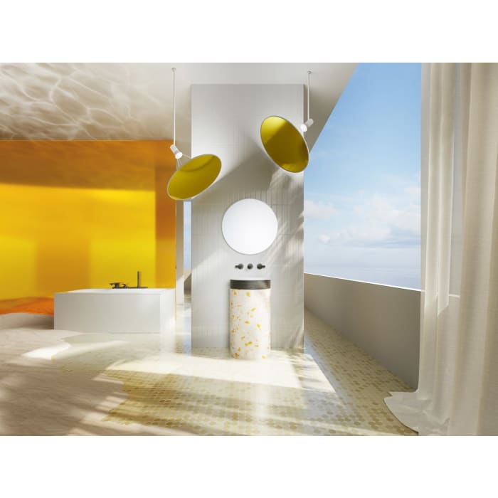 AXOR Citterio C 3-Loch Einhebel-Wannenrandarmatur mit Schlauchbox (sBox) - Cubic cut