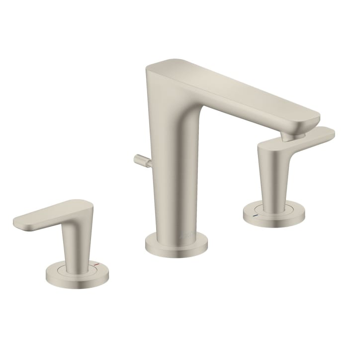 AXOR Citterio C 3-Loch Waschtischarmatur 125 mit Zugstangen-Ablaufgarnitur