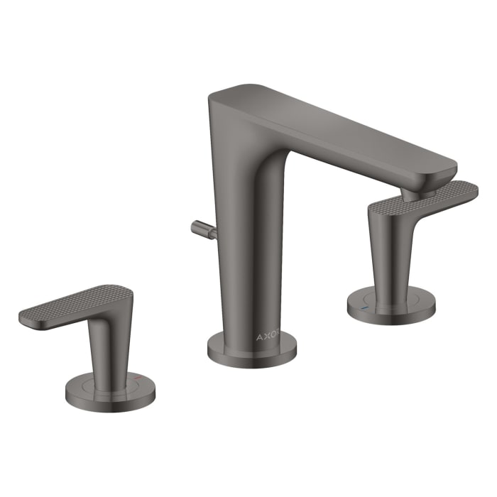 AXOR Citterio C 3-Loch Waschtischarmatur 125 mit Zugstangen-Ablaufgarnitur - Cubic cut