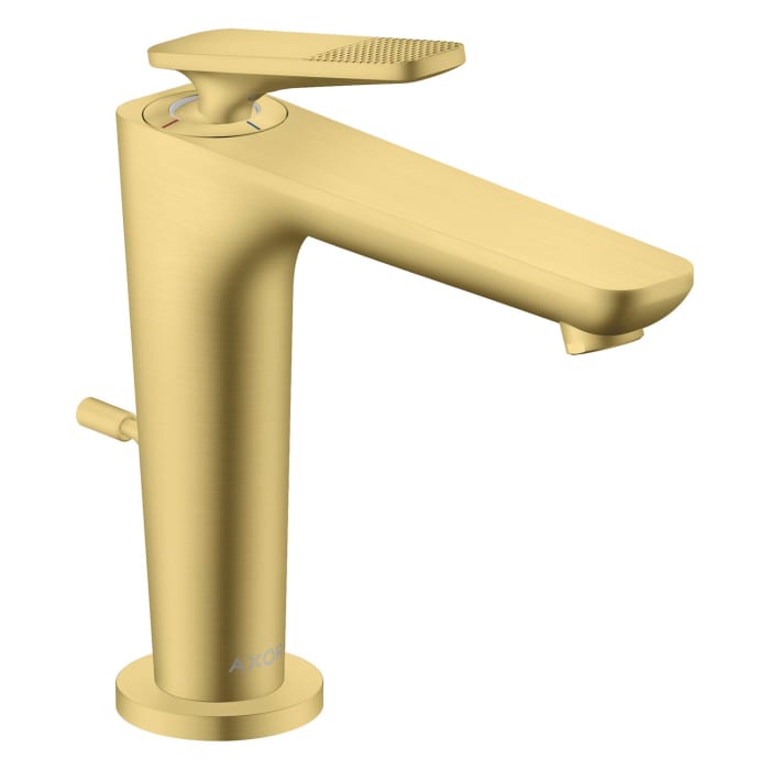 AXOR Citterio C Einhebel-Waschtischarmatur 125 CoolStart mit Zugstangen-Ablaufgarnitur - Cubic cut