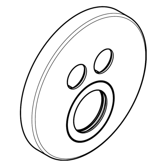 AXOR ShowerSolutions Ersatz-Rosette für UP-Thermostat für 2 Verbraucher