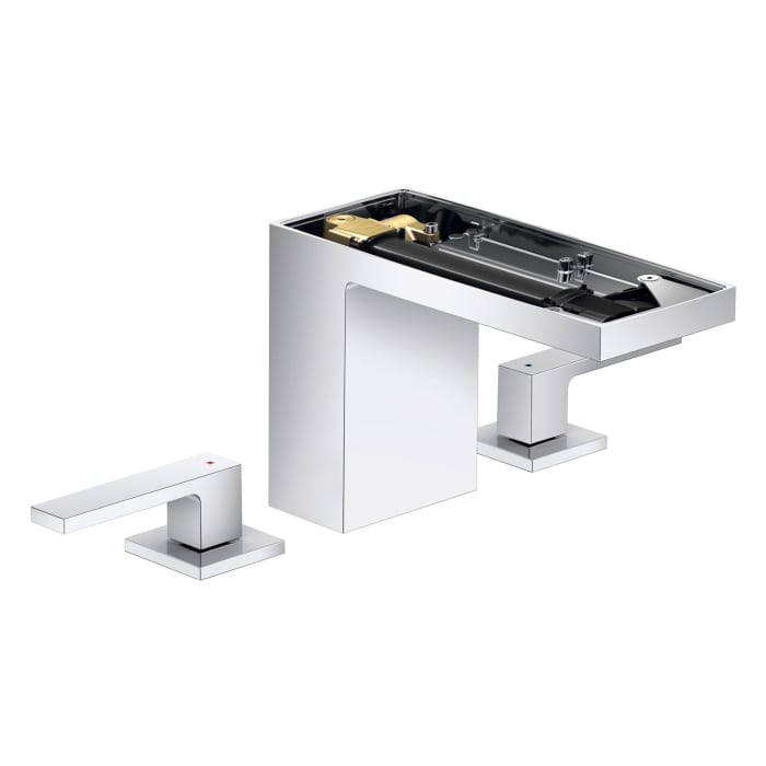 AXOR MyEdition 3-Loch Waschtischarmatur 110 mit Push-Open Ablaufgarnitur ohne Platte