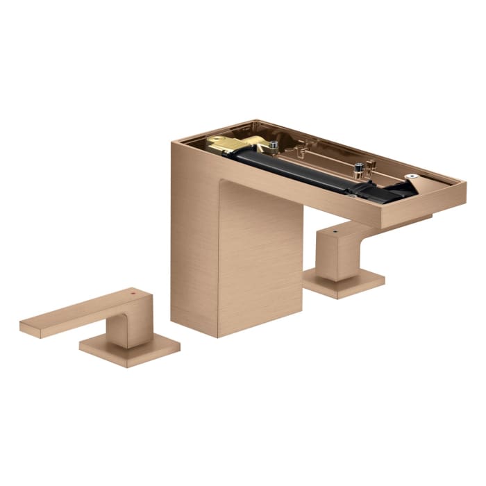 AXOR MyEdition 3-Loch Waschtischarmatur 110 mit Push-Open Ablaufgarnitur ohne Platte