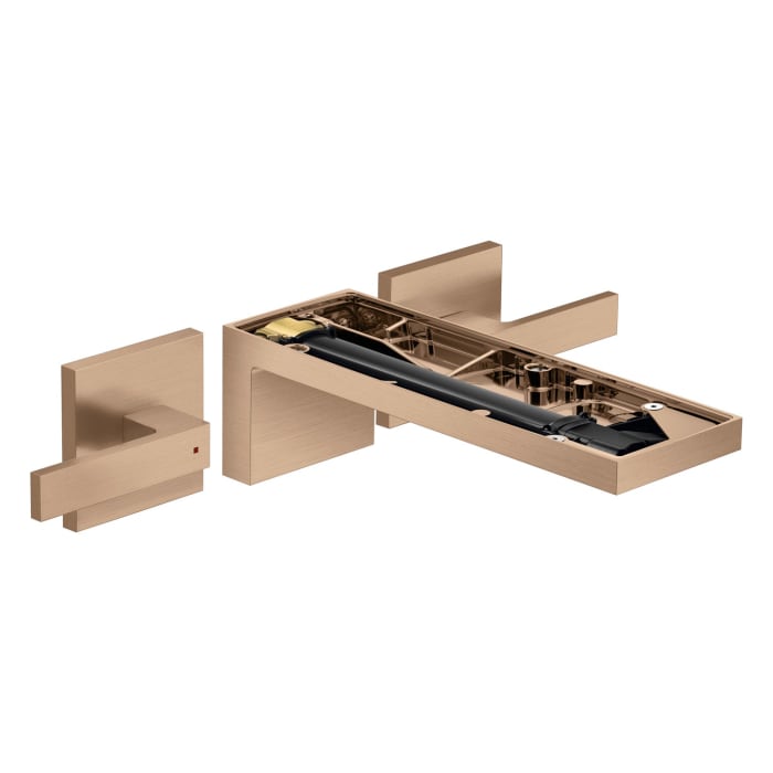 AXOR MyEdition 3-Loch Waschtischarmatur Unterputz für Wandmontage mit Auslauf 221 mm, ohne Platte