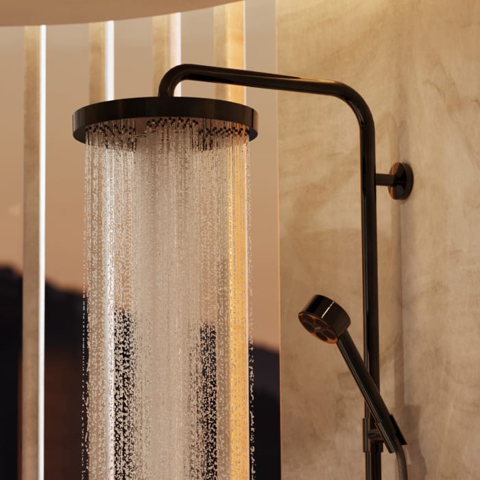 AXOR One Duschsystem mit Unterputz-Thermostat und Kopfbrause 280 1jet