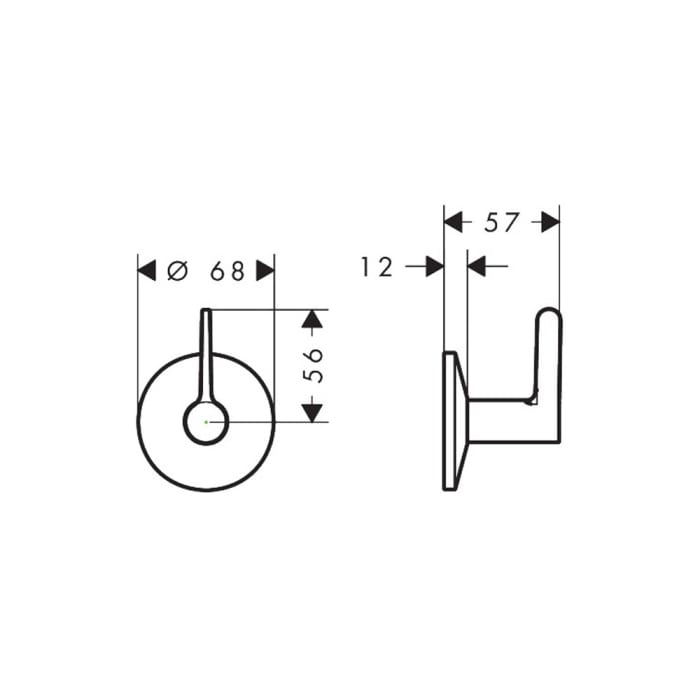 AXOR One Absperrventil Unterputz mit Hebelgriff