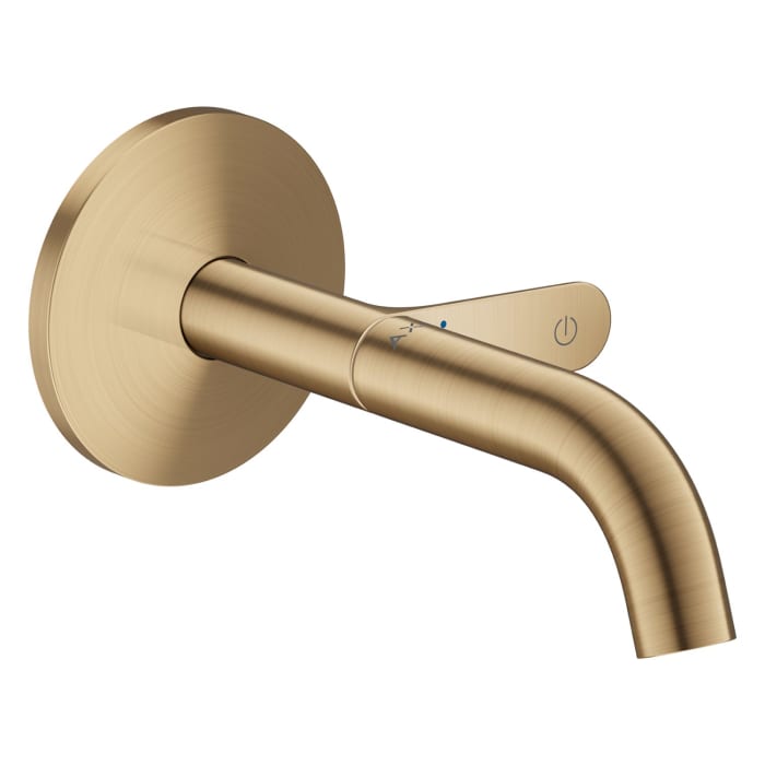 AXOR One Waschtischarmatur UP für Wandmontage mit Select-Griff und Auslauf 16 cm