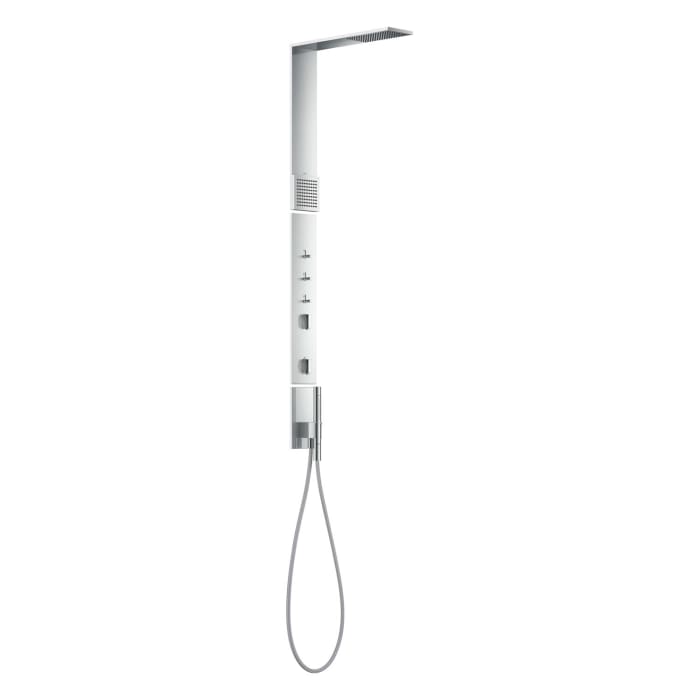 AXOR ShowerComposition Duschpaneel mit Thermostat, Duschkopf 110/220 1 Strahlart und Schulterbrause