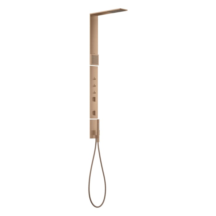 AXOR ShowerComposition Duschpaneel mit Thermostat, Duschkopf 110/220 1 Strahlart und Schulterbrause