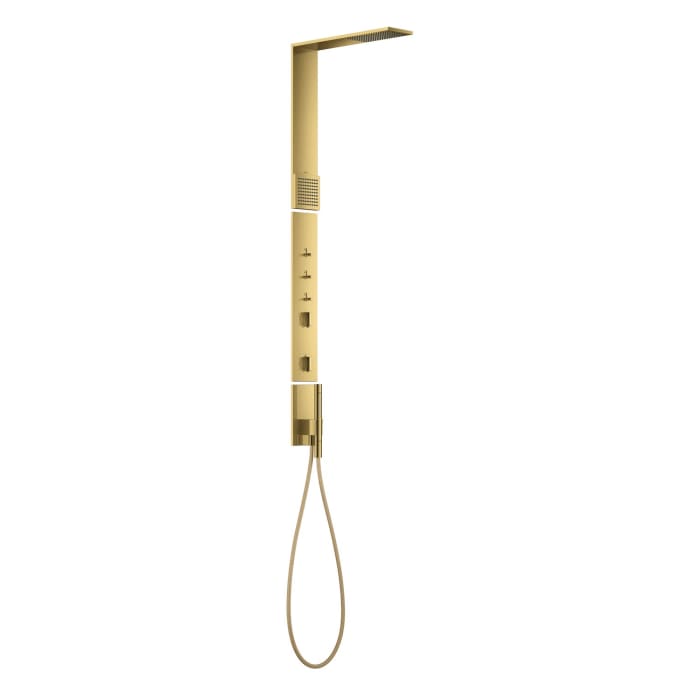 AXOR ShowerComposition Duschpaneel mit Thermostat, Duschkopf 110/220 1 Strahlart und Schulterbrause