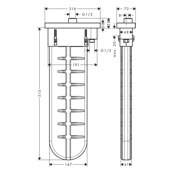 AXOR Schlauchbox (sBox) Fertigset