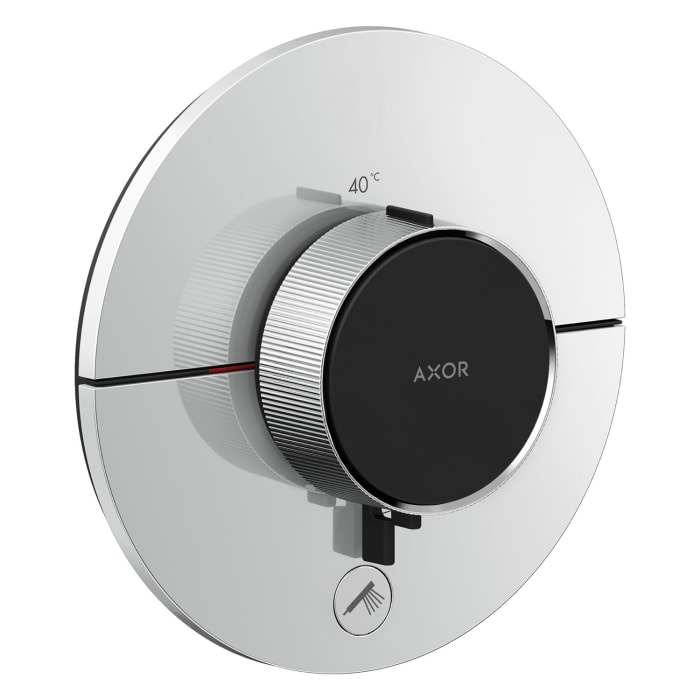AXOR ShowerSelect ID Thermostat HighFlow Unterputz rund für 1 Funktion und einen zusätzlichen Abgang