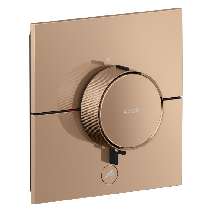 AXOR ShowerSelect ID Thermostat HighFlow Unterputz eckig für 1 Funktion und einen zusätzlichen Abgang