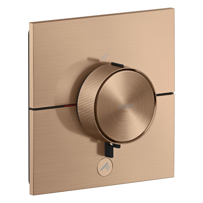 AXOR ShowerSelect ID Thermostat HighFlow Unterputz eckig für 1 Funktion und einen zusätzlichen Abgang