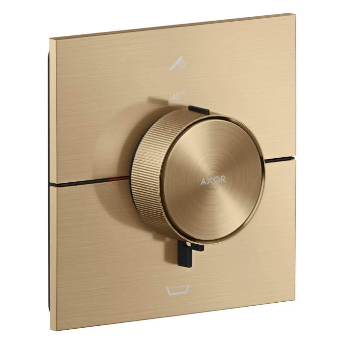 AXOR ShowerSelect ID Thermostat Unterputz eckig für 2 Funktionen mit integrierter Sicherungskombi nach EN1717