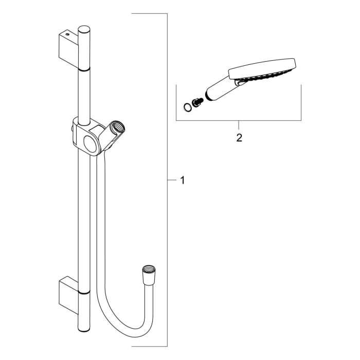 AXOR Uno² Brauseset