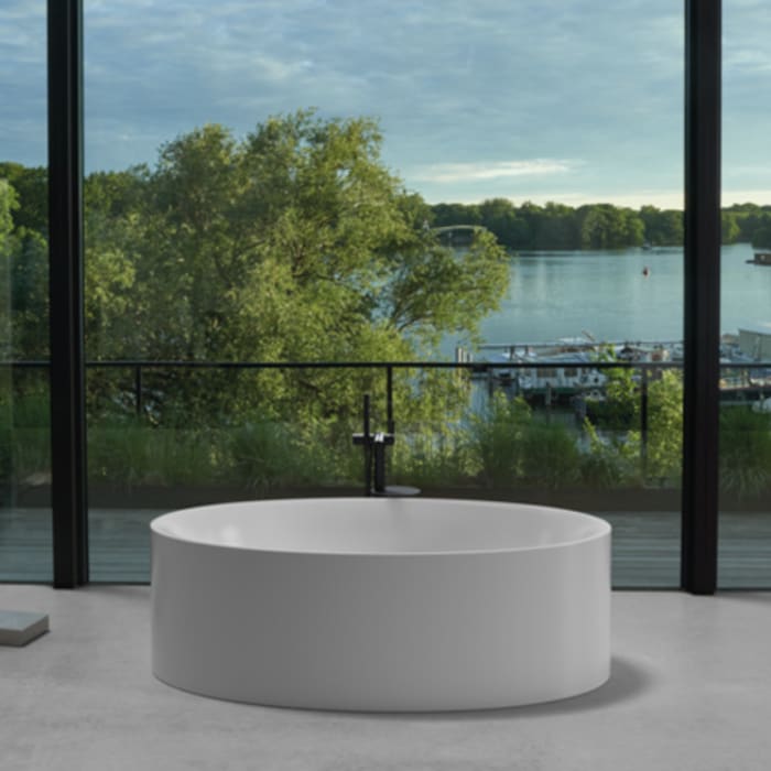 BetteEve Oval Silhouette freistehende Badewanne 180 x 100 cm