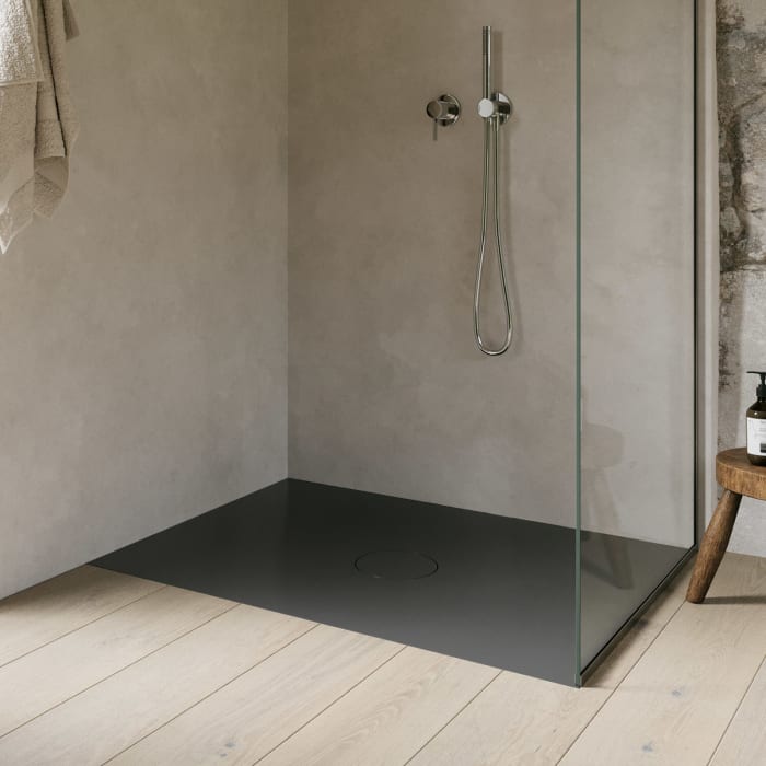 Bette Air Duschwanne 120 x 100 x 1 cm mit Minimum Wannenträger