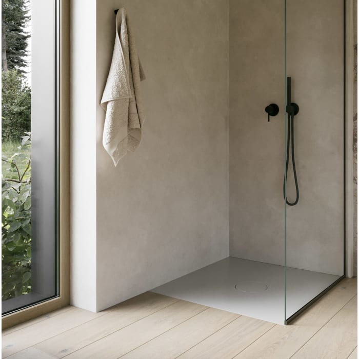 Bette Air Duschwanne 90 x 90 x 1 cm mit Minimum Wannenträger