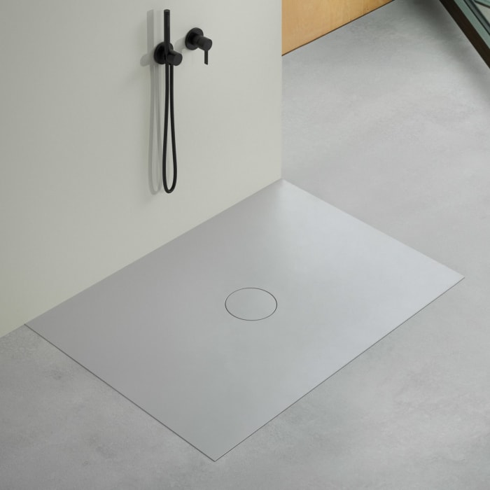 Bette Air Duschwanne 140 x 100 x 1 cm mit Antirutsch Sense u. Minimum Wannenträger