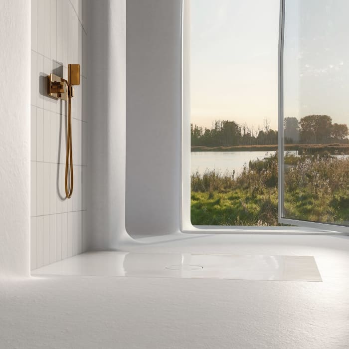 Bette Air Duschwanne 100 x 90 x 1 cm mit Antirutsch Sense