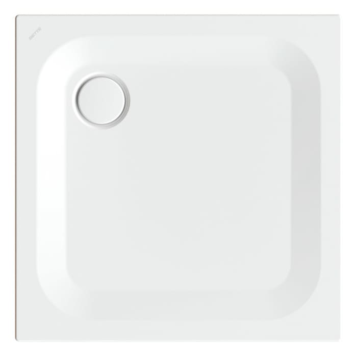 Bette Ultra Duschwanne superflach 80 x 80 x 2,5 cm mit BetteGlasur® Plus