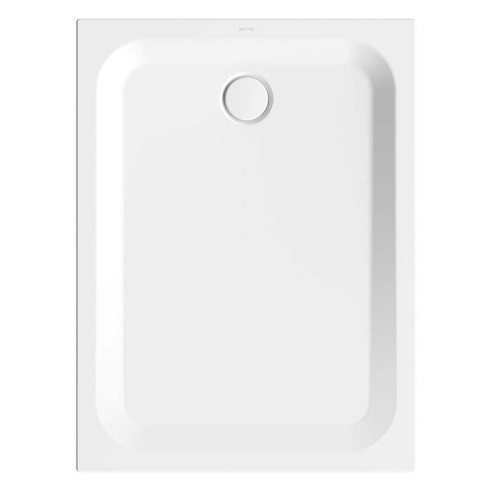 Bette Ultra Duschwanne superflach 120 x 90 x 3,5 cm mit Minimum-Wannenträger und BetteAntirutsch Sense