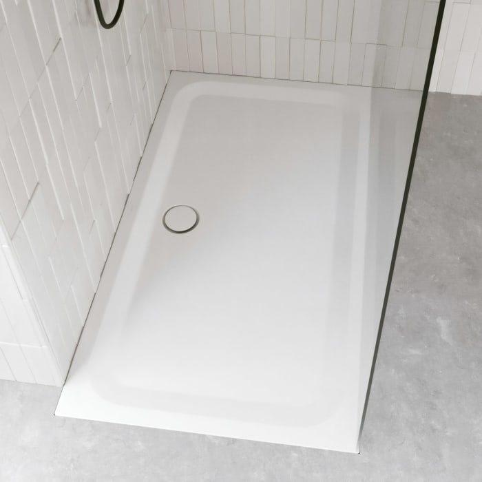 Bette Ultra Duschwanne superflach 140 x 90 x 3,5 cm mit Minimum-Wannenträger