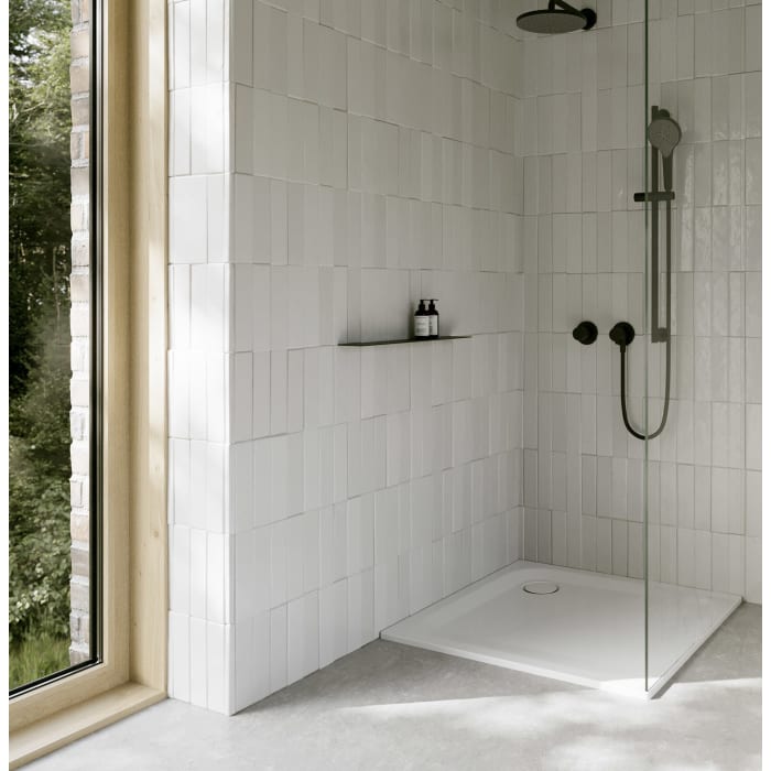 Bette Ultra Duschwanne superflach 90 x 90 x 2,5 cm mit Minimum-Wannenträger