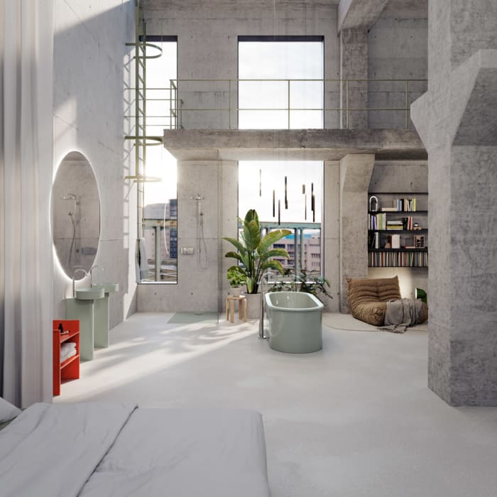 Bette Ultra Space Duschwanne 160 × 90 × 2,5 cm mit BetteAntirutsch Pro