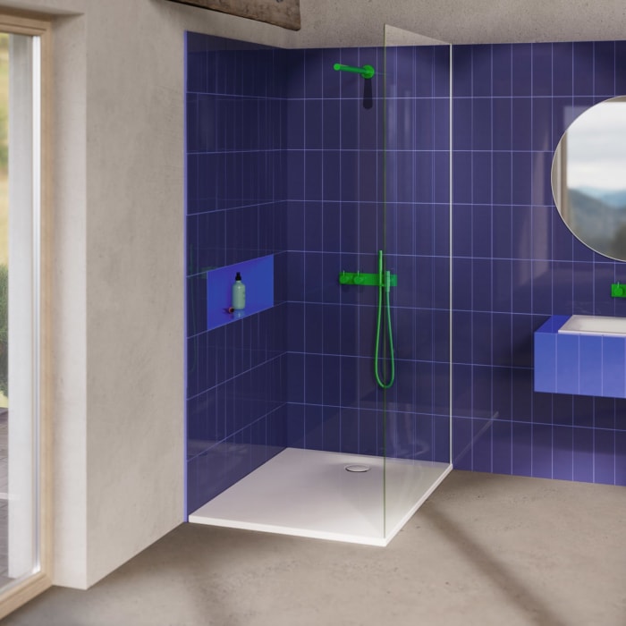 Bette Ultra Space Duschwanne 140 × 100 × 2,5 cm mit BetteAntirutsch Pro und Seal+ Abdichtung