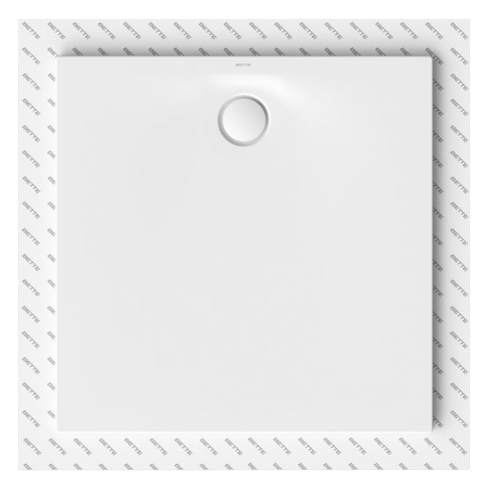 Bette Ultra Space Duschwanne 100 × 100 × 1,5 cm mit Seal+ Abdichtung