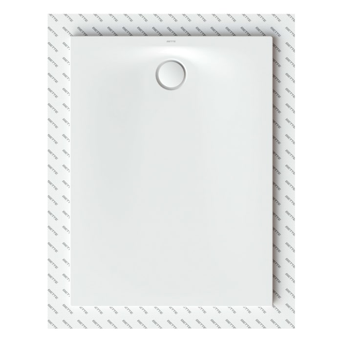 Bette Ultra Space Duschwanne 120 × 90 × 2,5 cm mit Seal+ Abdichtung