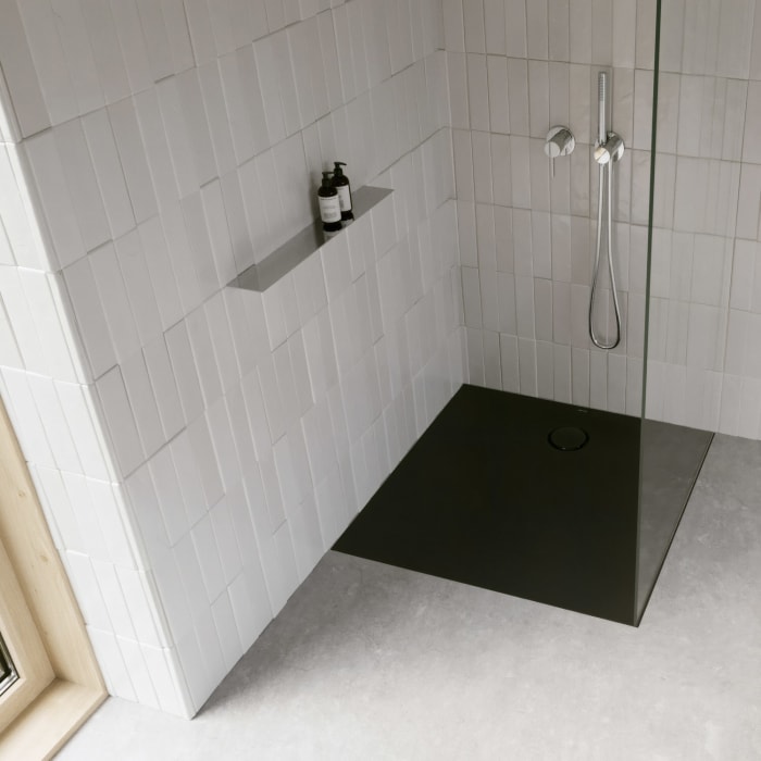 Bette Ultra Space Duschwanne 100 × 80 × 1,5 cm mit BetteAntirutsch Pro