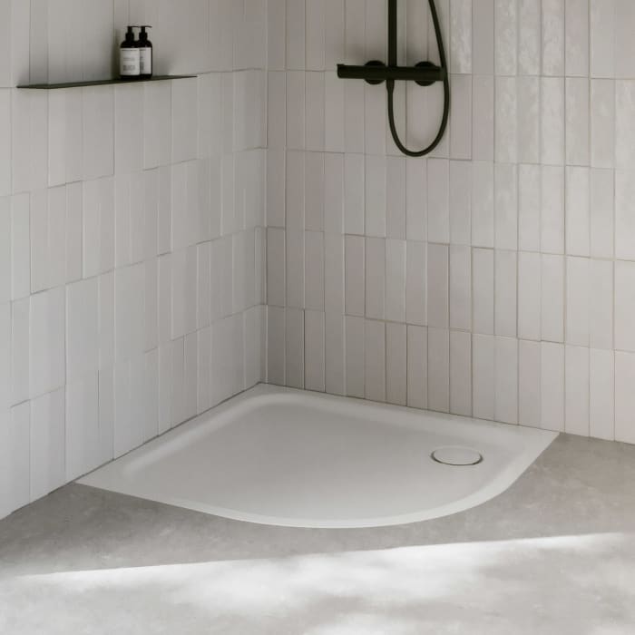 Bette Corner 90 x 75 x 3,5 cm Viertelkreis-Duschwanne ohne Schürze
