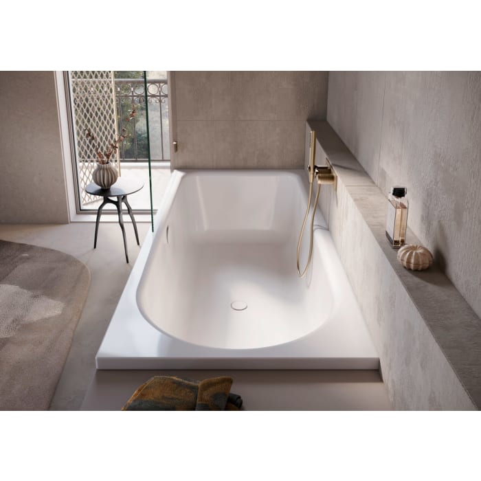 Bette Ocean Badewanne 170 x 75 cm, Überlauf hinten