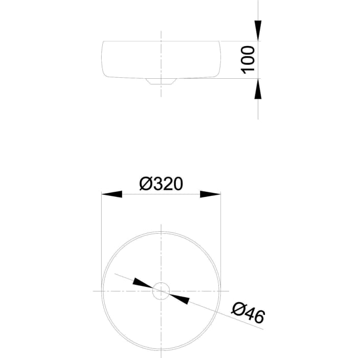 Bette Liv Schalenwaschtisch 32 x 32 cm