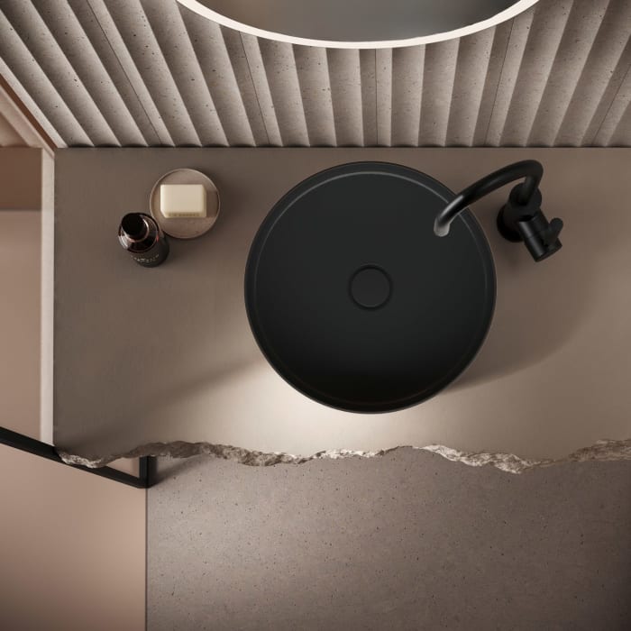 Bette Liv Schalenwaschtisch 42 x 42 cm mit Glasur Plus