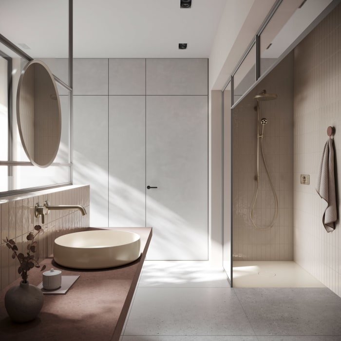 Bette Liv Schalenwaschtisch 42 x 42 cm mit Glasur Plus