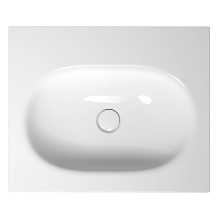 BetteComodo Einbau-Waschtisch 60 x 49,5 cm ohne Hahnloch