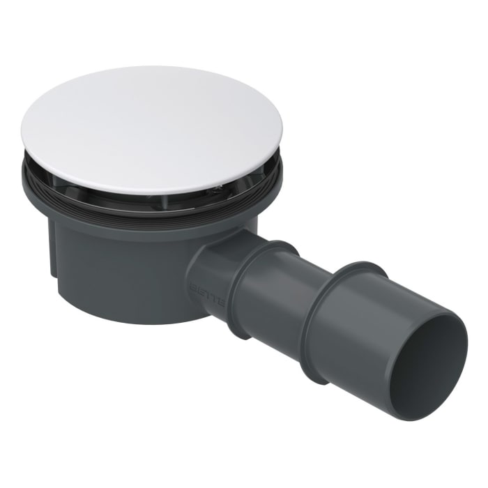 Bette Compact+ Ablaufgarnitur seitlich mit Antirutsch Sense