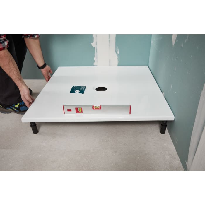 BetteLevel Montagefüße für Duschwannen mit beiden Seitenlängen <= 90 cm