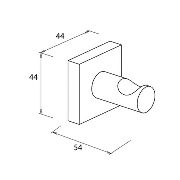 Bravat Quaruna mattschwarz Handtuchhaken