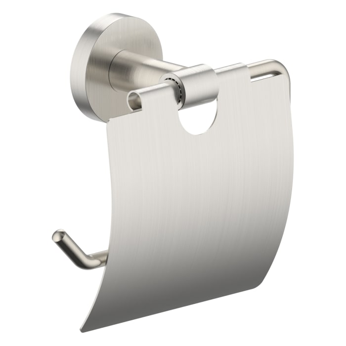 Bravat Veruna edelstahlfinish WC-Papierhalter mit Deckel