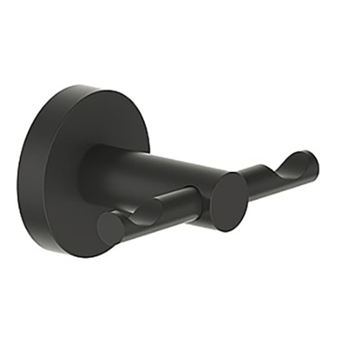 Bravat Varuna mattschwarz Handtuchhaken doppelt